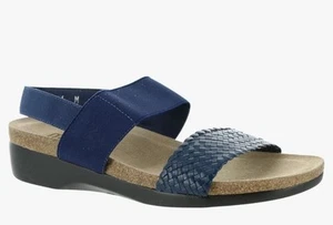 Munro Pisces Woven Navy Size 6.5 SandalArch Support Comfort Shoes $160 NWOB - Picture 1 of 11