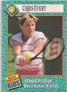 Sports Illustrated for Kids Series 1 1989 Chris Evert #88 Salón de la fama - Imagen 1 de 2