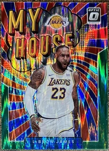 2021-22 Panini Donruss Optic LeBron James My House Green Shock Prizm #6 - Picture 1 of 2