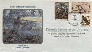 Mort Kunsler Civil War Philatelic History Battle Shiloh Commences Tennessee 34 - Picture 1 of 2