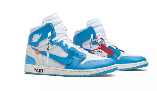 OFF WHITE X NIKE Sneakers alte uomo Off White x Air Jordan 1 Retro High OG 'UNC' 2018
