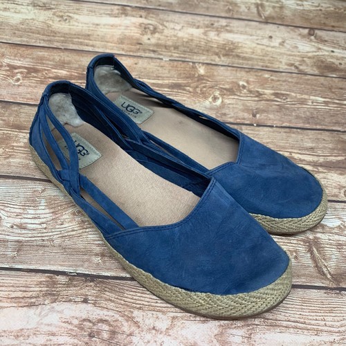Mocassino casual UGG donna taglia 8 5 blu Cicily scamosciato scarpe basse 1006664