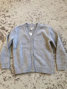 New Gymboree Boys Girls Grey Knitted Cardigan Sweater Size S 5-6 Years - Picture 1 of 7