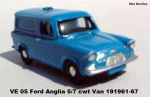 00/4mm 1:76 R PARKER VE 05 FORD ANGLIA VAN 1961 - 67 - Picture 1 of 2