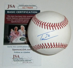 BREWERS Tobias Myers béisbol firmado certificado de autenticidad JSA AUTO autografiado Milwaukee - Imagen 1 de 2