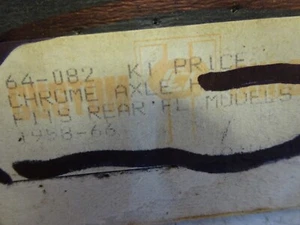 Vintage Harley Panhead Shovel NOS Rpl OEM 58-66 Chrome Rear AXLE Spacer - Picture 1 of 4