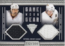2011-12 Titanium Game Worn Gear Jersey #33 - GEORGE PARROS & COREY PERRY /300