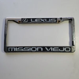 Lexus Mission Viejo Of California Silver Plastic License Plate Frame - Picture 1 of 4