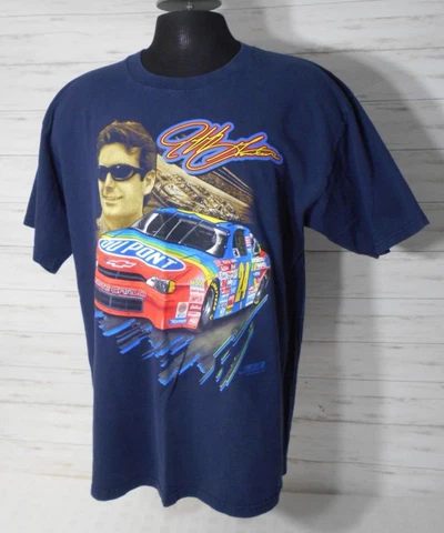 Vtg. 1999 CHASE  T-SHIRT XL Men Blue JEFF GORDON Monte Carlo Dupont #24 NASCAR Cover