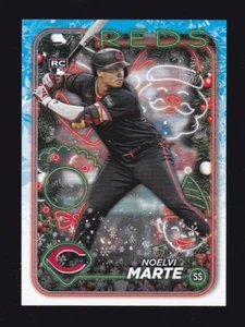 2024 Topps Holiday #H200 NOELVI MARTE RC Cincinnati Reds ROOKIE CARD - Picture 1 of 2