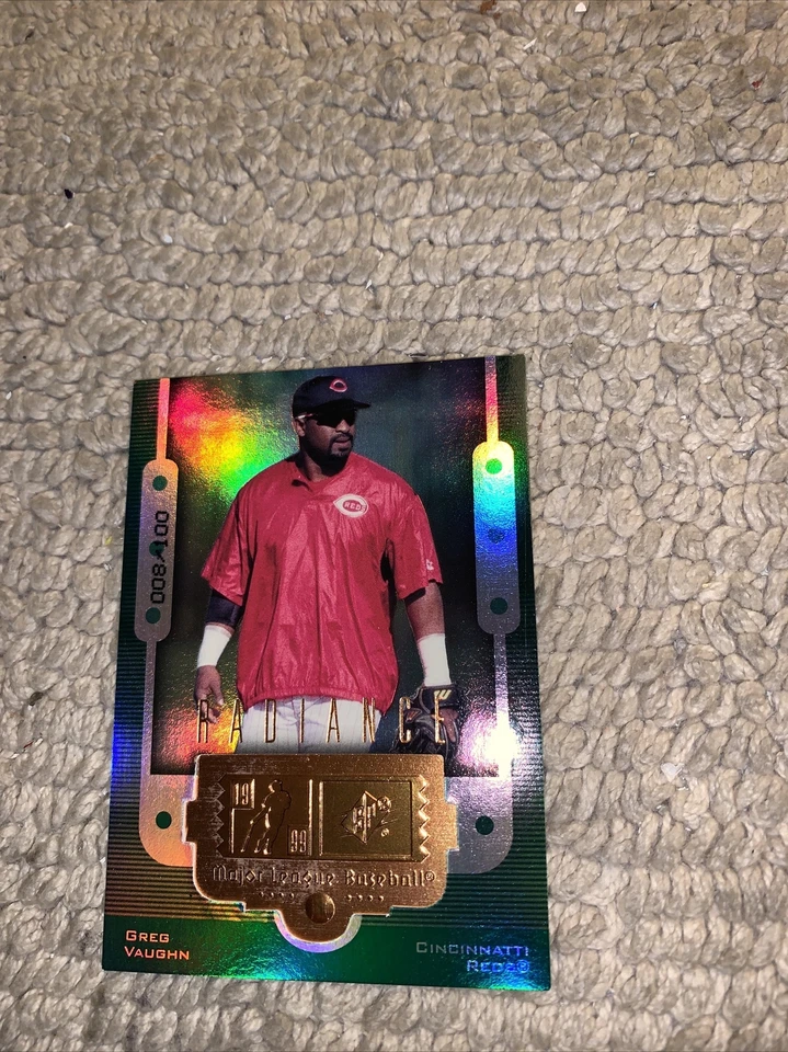 Greg Vaughn #65 Upper Deck SPx Radiance/100 1999 finito Cb1 Cincinnati Reds Foto 1 de 4