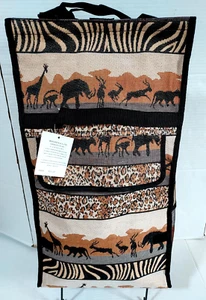BOVANO USA Tapestry Safari Foldable Rolling Luggage Bag NEW 23" H - Picture 1 of 9