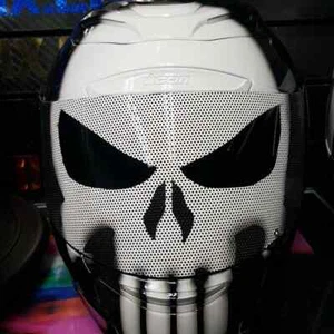Punisher Custom Painted Airbrushed Motorcycle Helmet - Bild 1 von 2