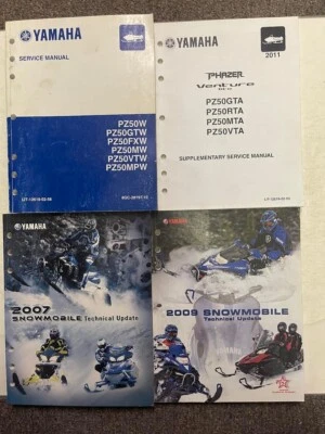 2006 2007 2010 2011 Yamaha PZ50W PZ50GTW PZ50FXW PZ50MW Servicio Shop Manual Set - Imagen 1 de 4