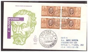 Fdc Venetia Club 1967 - Monteverdi Traveled Racc. - Picture 1 of 1