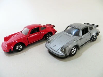 2x TOMY TOMICA 269 'PORSCHE 911 930 TURBO'. SILVER & RED. 1:61. GOOD/VERY GOOD - Image 1 of 4