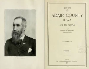 1915 ADAIR County Iowa IA, History and Genealogy Ancestry Family Tree DVD B38 - Picture 1 of 2