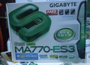 100% NEW GA-MA770-ES3 DDR2 motherboard (see CPU list) #A6-22# - Picture 1 of 4