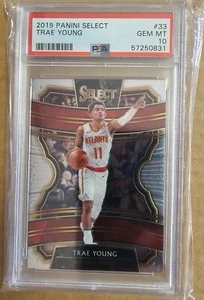 2019 Panini Select #33 Trae Young Atlanta Hawks PSA 10 Gem Mt - Picture 1 of 2