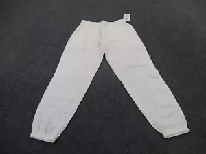 Athleta Joggers Womens S White Linen Retreat Running Yoga Lightweight Pants NEW - Picture 1 of 10