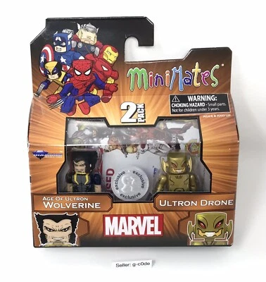 Drone Marvel Minimates Toys R Us TRU Wave 18: Age of Ultron Wolverine and Ultron Foto 1 de 4