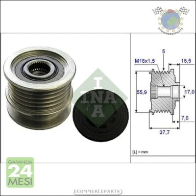 Puleggia alternatore ruota libera Ina per OPEL VECTRA C SIGNUM - Immagine 1 di 3