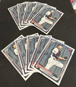 2024 Bowman Draft Jacob Cozart 1st Bowman Paper 10 Card Lot #BD-30 - Bild 1 von 3
