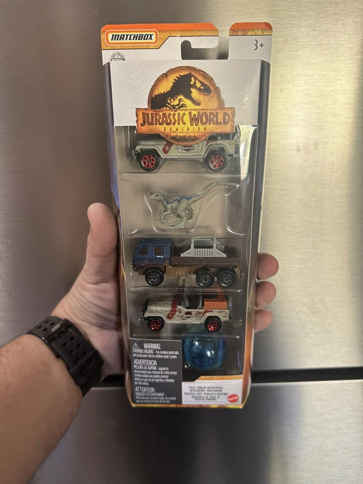 Matchbox Jurassic World Dominion Total Terrain Adventures paquete de 5 sellado HBH81  Foto 1 de 1