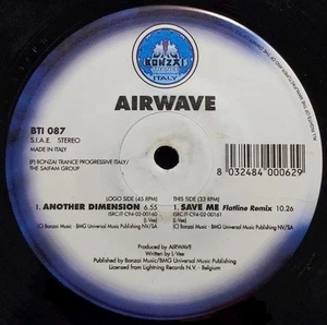 Airwave - Another Dimension - Italian 12" Vinyl - 2002 - Bonzai Trance - Imagen 1 de 1