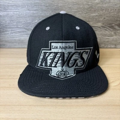 Los Angeles Kings Hat Cap Fitted Mens 7 1/4 Black NHL Hockey Wool Blend Zephyr - Image 1 of 4