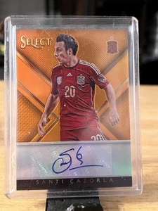 2015-16 Select Soccer SANTI CAZORLA Auto Orange /75 Spain Arsenal - Picture 1 of 1