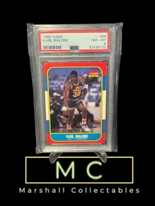 1986 Fleer Karl Malone RC #68 PSA 8 - Picture 1 of 1