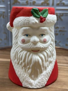Vintage Kaadan Ceramic Santa Candle Holder / Planter - Picture 1 of 7