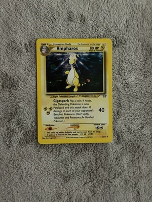 Pokemon Ampharos Neo Genesis Holo Rare 1/111 NM/M CLEAN!! SWIRL!! - Image 1 of 4