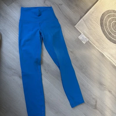 Lululemon Pants Womens 2 Blue Wunder Train High Rise  Legging NWOT - Image 1 of 4