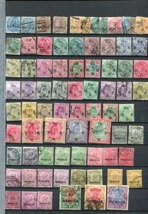 INDIA Antiguo OFICIAL I.E.F. Lote 150 estampillas usadas - Imagen 1 de 3