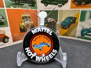 Original Vintage Hot Wheels Redline 1969 Shelby Turbine Metal Button Badge Pin! - Picture 1 of 2