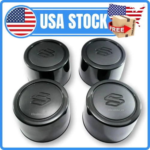 Tapa central rueda SUZUKI SAMURAI JIMNY SIERRA VITARA ESCUDO SIDEKICK ORIGINAL 4 un. Foto 1 de 4