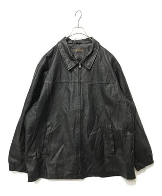 Big Silhouette Leather Zip-Up Jacket Used - Image 1 of 4