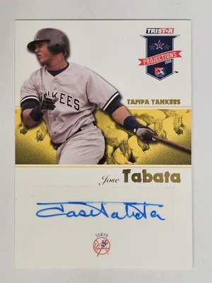 2008 TRISTAR PROjections Yellow Reflectives Auto 12/25 Jose Tabata #50 Auto - Image 1 of 2