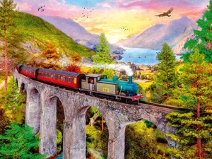 Ravensburger Puzzle 12000795 - Zugfahrt im Herbst - 1500 Teile Puzzle für Erwach - Picture 1 of 6