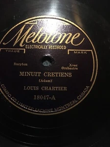 Louis Chartiers Rare French 78 Minuit Cretiens / Jesus De Nazareth On Melotone - Picture 1 of 2