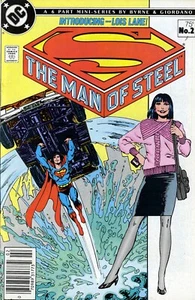 THE MAN OF STEEL #2 VF/NM John Byrne SUPERMAN 1986 DC Newsst *ShipFree w/$35 Com - Picture 1 of 6