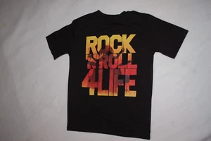 Boys S/S Black Tee Shirt ROCK N ROLL 4 LIFE Size XL 14-16 - Picture 1 of 1