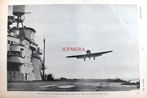 Anuncio de avión de combate Sea Hurricane de la Segunda Guerra Mundial 1943 impresión fotográfica 674/48 - Imagen 1 de 1