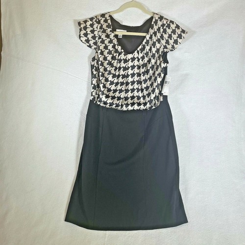 Abito nuovo con etichette bianco e nero modello pied de poule cappuccio manica lunghezza ginocchio di ALYX taglia 8