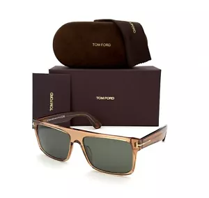 Tom Ford PHILIPPE FT0999 45N Transparent Brown / Dark Gray 58mm Sunglasses - Picture 1 of 4
