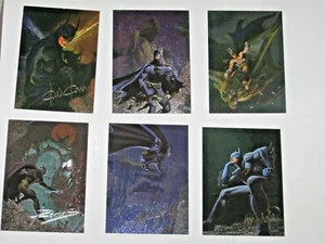 1995 Batman Master Series SPECTRA-ETCH FOIL FANTASY INSERT 6 CARD SET Skybox DC - Picture 1 of 11