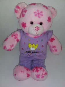 BUILD-A-BEAR ROSA BÄR "SCHNEEFLOCKE" 16 ZOLL MIT SCHLAFANZUG - Bild 1 von 4