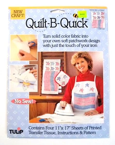 Quilt B Quick Stars and Stripes 4 11x17 Sheets of Printed Transfer Tissue No Sew - Picture 1 of 2